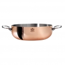 De BUYER 6232 - Prima Matera Induction Collection - copper Rounded sautepan stainless steel inside 