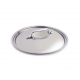 De BUYER 3709 - Stainless steel lid with cast sainless steel handle (cold handle)
